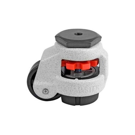 Casters Wheels & Industrial Handling Foot Master Swivel Stem Manual Leveling Caster - 110 Lb. Cap. - 42mm Dia. Nylon Wheel GD-40S